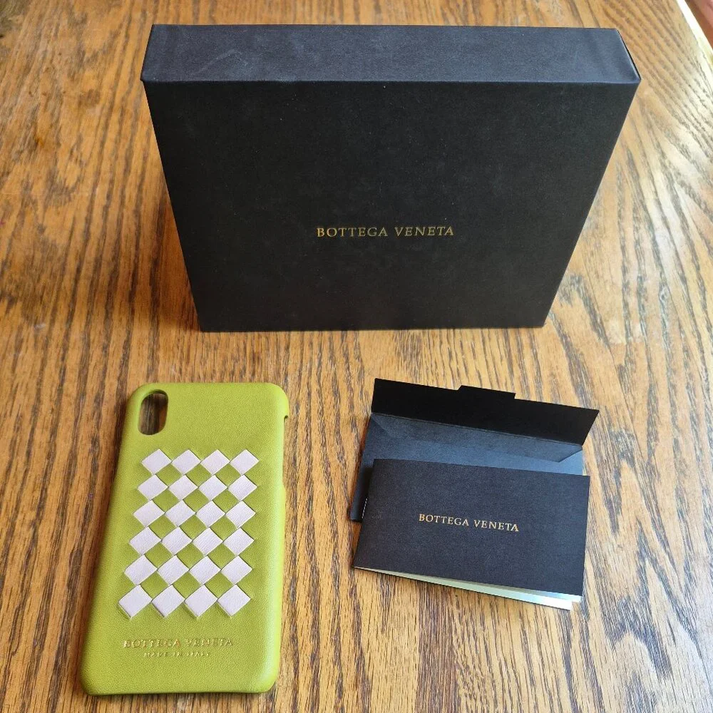NIB Bottega Veneta Intrecciato Leather iPhone X Case in Chamomile Holiday Gifts
